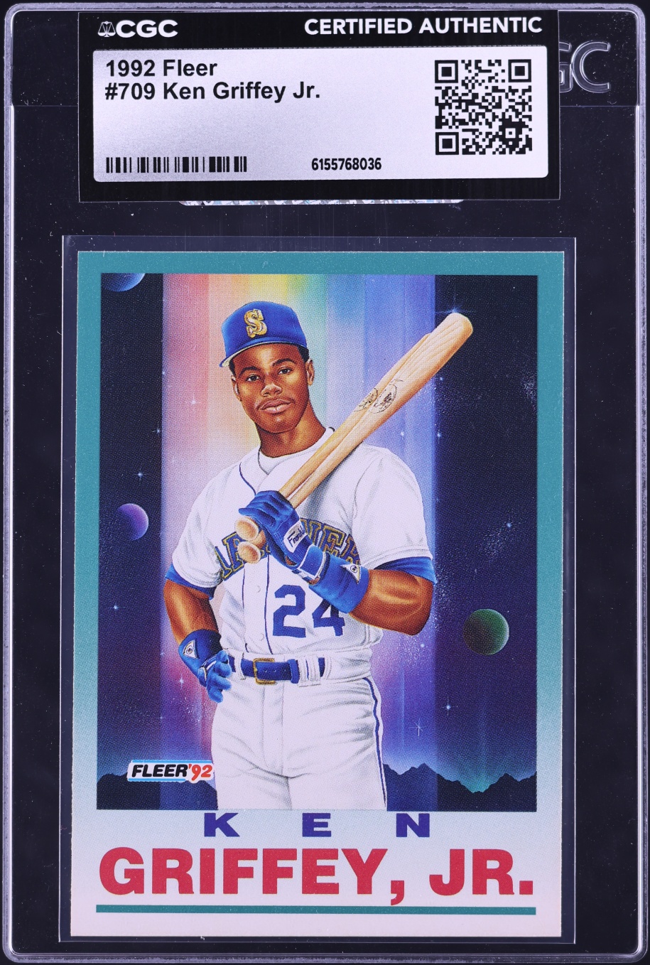 1992 Fleer Ken Griffey Jr. #709 CGC AUTH