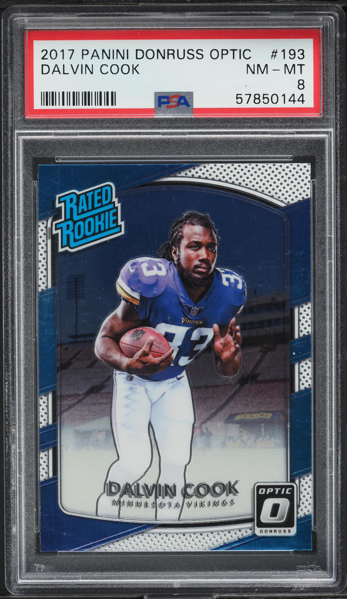 2017 Donruss Optic Dalvin Cook ROOKIE #193 PSA 8 NM-MT