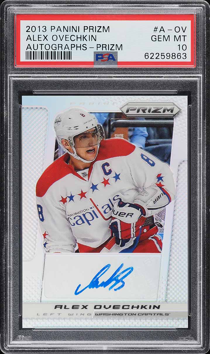 2013 Panini Prizm Silver Alexander Ovechkin AUTO /20 #AOV PSA 10 GEM MINT