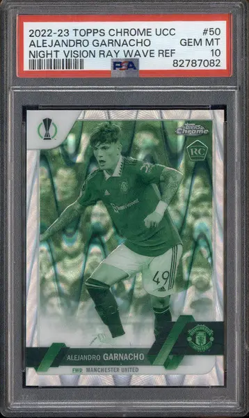 2022 Topps Now UEFA Europa Purple Alejandro Garnacho ROOKIE /99