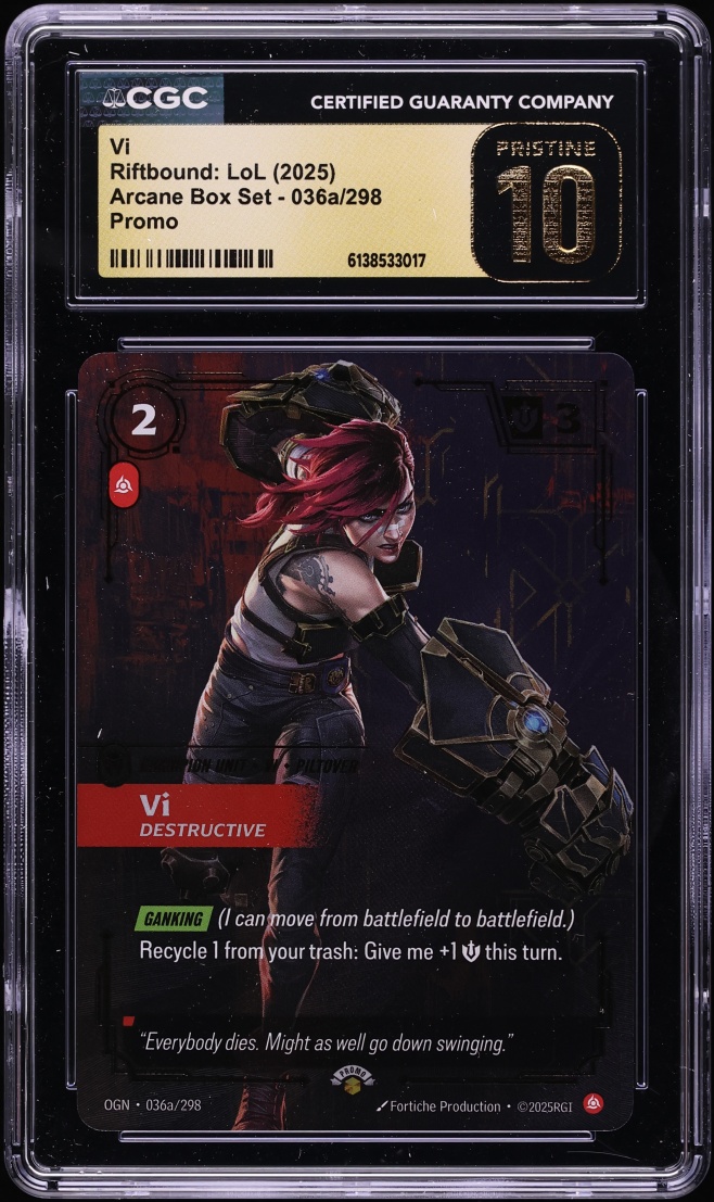 2025 Riftbound League Of Legends LoL Arcane Box Set Vi #036a CGC 10 ...