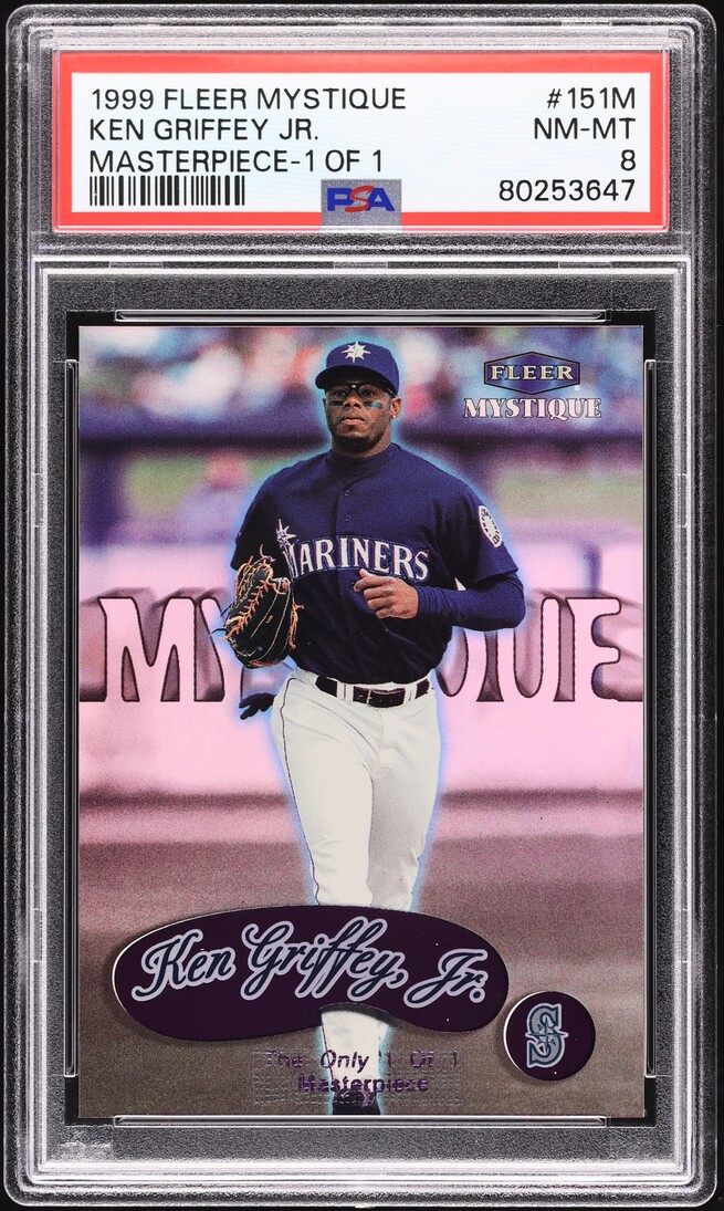 1999 Fleer Mystique Masterpiece Ken Griffey Jr. 1/1 #151M PSA 8 NM-MT - Photo 1