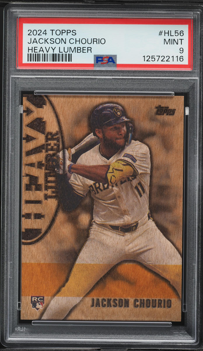 2024 Topps Heavy Lumber Jackson Chourio ROOKIE #HL56 PSA 9 MINT