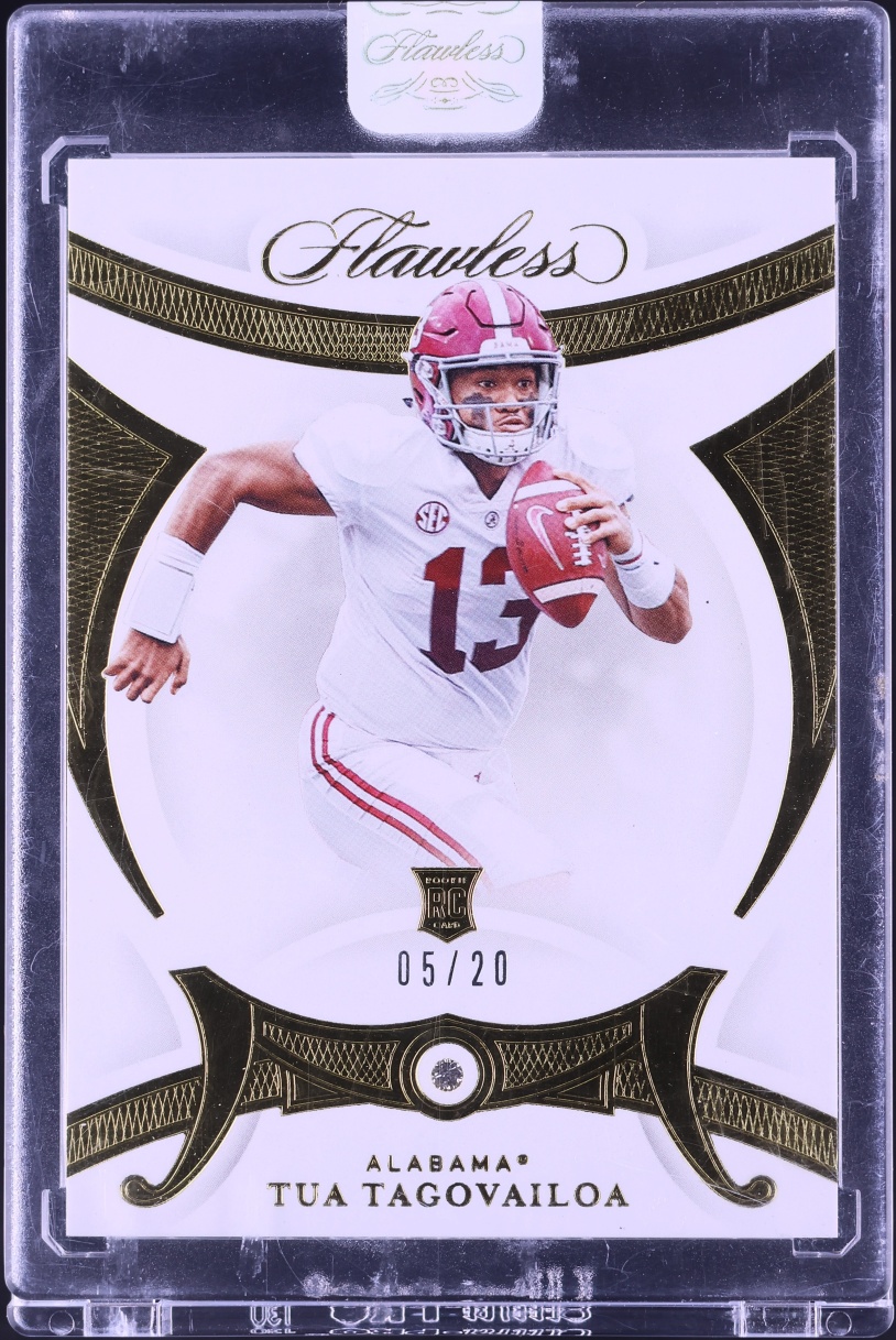 2020 Panini Flawless Collegiate Diamond Gems Tua Tagovailoa ROOKIE /20 #93