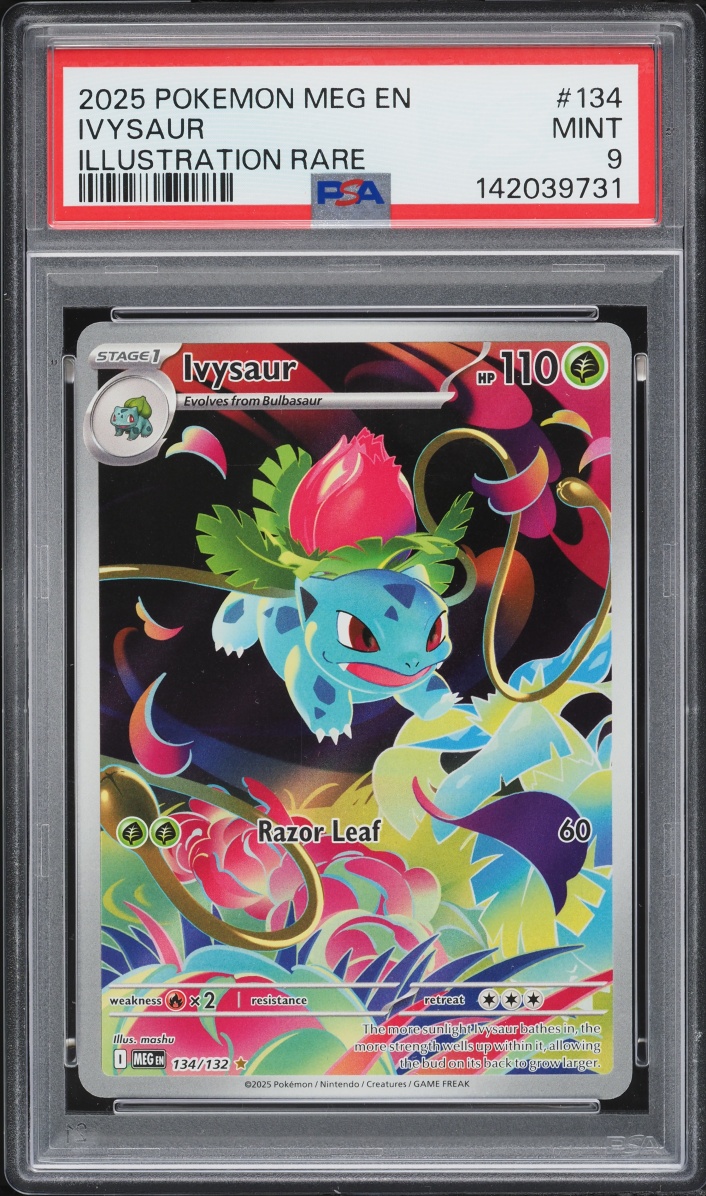 2025 Pokemon Mega Evolution IR Ivysaur #134 PSA 9 MINT