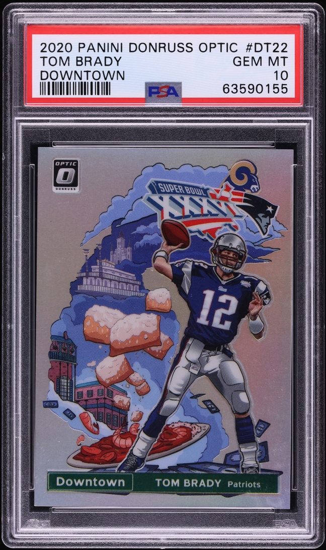 2020 Donruss Optic Downtown Tom Brady #DT-22 PSA 10 GEM MINT