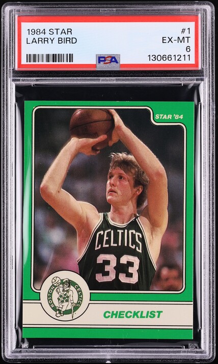 1984 Star Basketball Larry Bird #1 PSA 6 EXMT