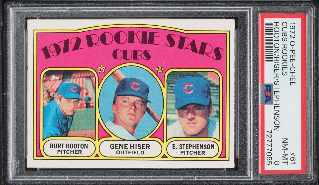 1972 O-Pee-Chee Cubs Rookies #61 PSA 8 NM-MT