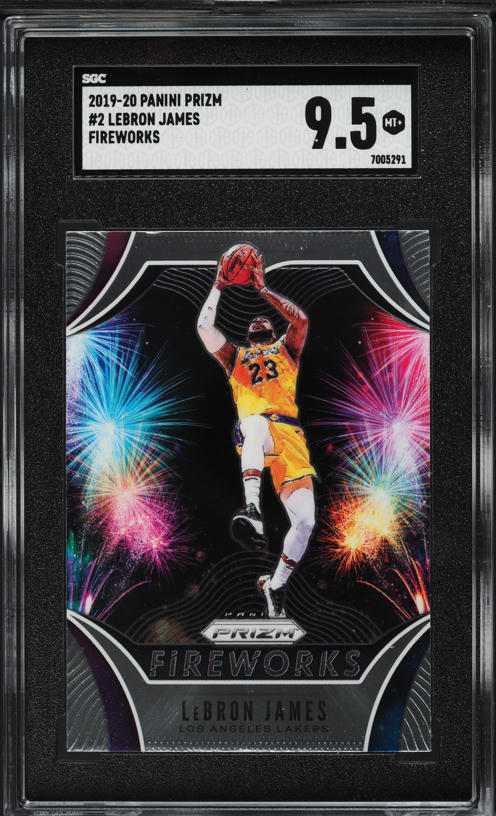 2015 Panini Prizm Fireworks LeBron James #9 PSA 10 GEM MINT