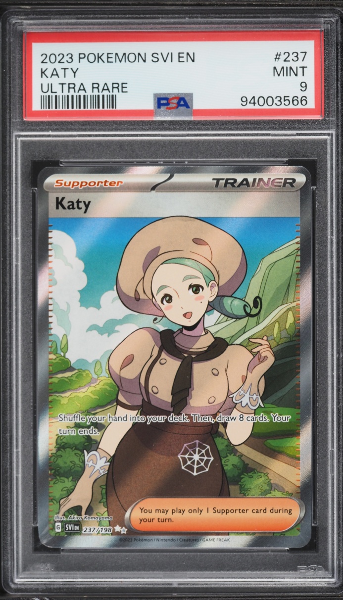 2023 Pokemon Scarlet & Violet Full Art Katy #237 PSA 9 MINT
