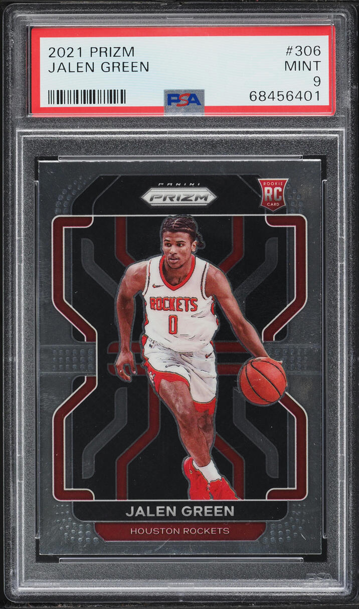 2021 Panini Prizm Jalen Green ROOKIE #306 PSA 9 MINT