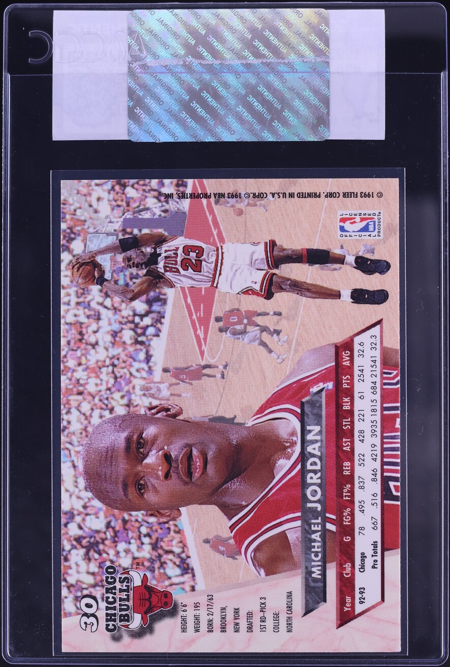 1993 Ultra Basketball Michael Jordan #30 CGC AUTH