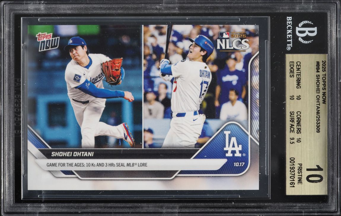 2025 #884 BGS 10 Topps Now Shohei Ohtani
