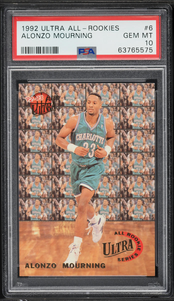 1992 Ultra Basketball Alonzo Mourning ROOKIE #6 PSA 10 GEM MINT