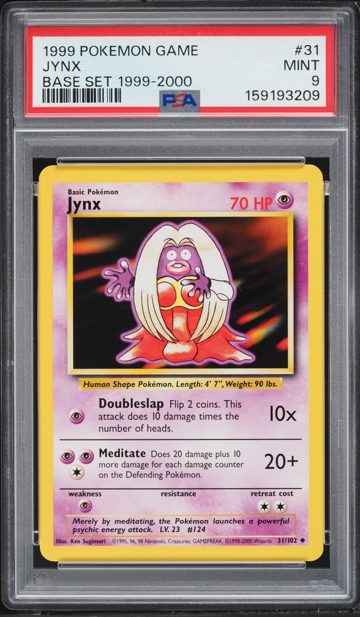 1999 Pokemon Base Set Jynx #31 PSA 9 MINT