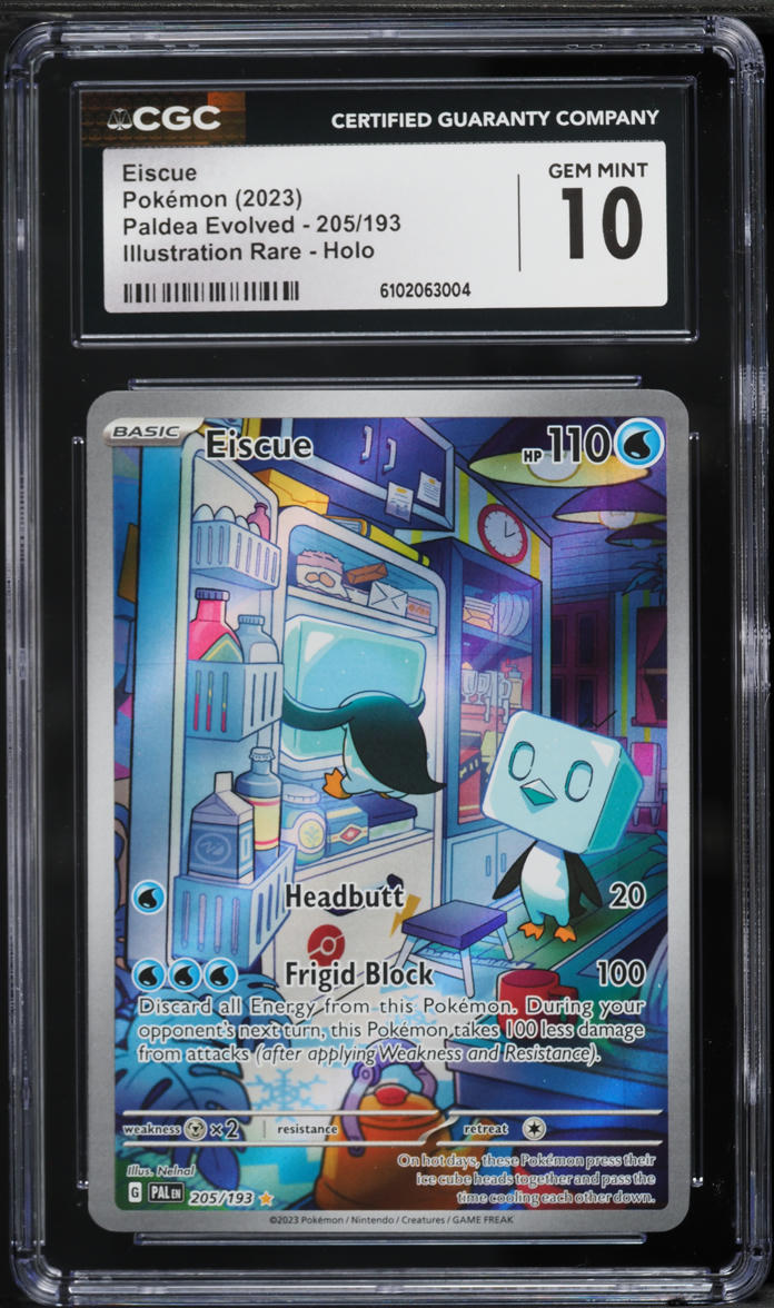 2023 Pokemon Scarlet & Violet Paldea Evolved IR Eiscue #205 CGC 10 GEM MINT