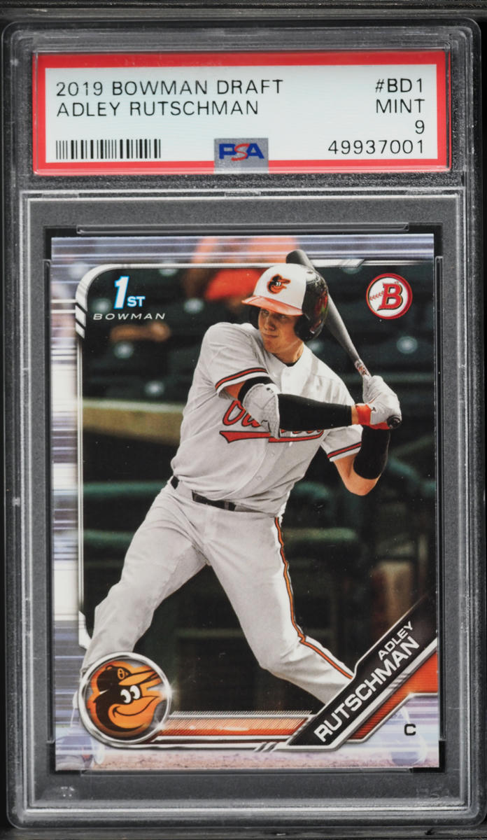 2019 Bowman Draft Adley Rutschman PROSPECT #BD-1 PSA 9 MINT