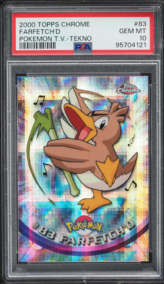 2000 Topps Chrome Pokemon Series 2 Tekno Farfetch'd #83 PSA 10 GEM MINT