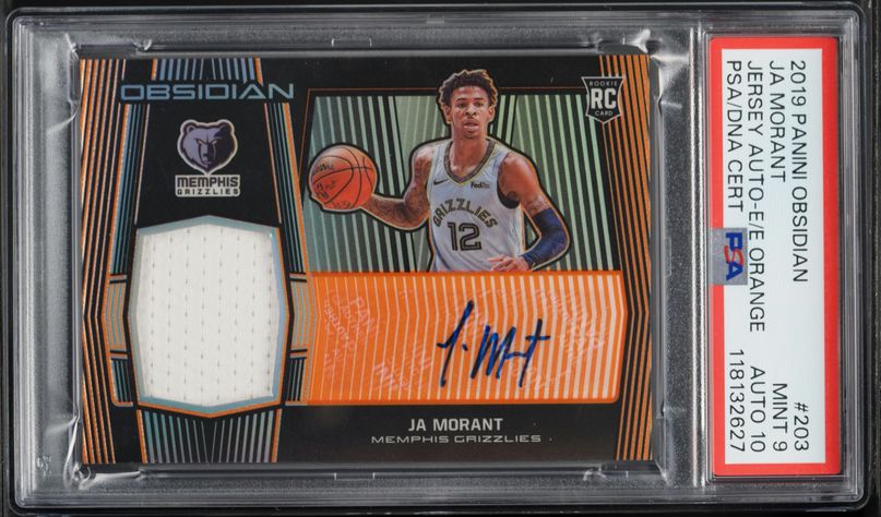 2019 Panini Prizm Ja Morant ROOKIE RC #249 PSA 9 MINT on Fanatics