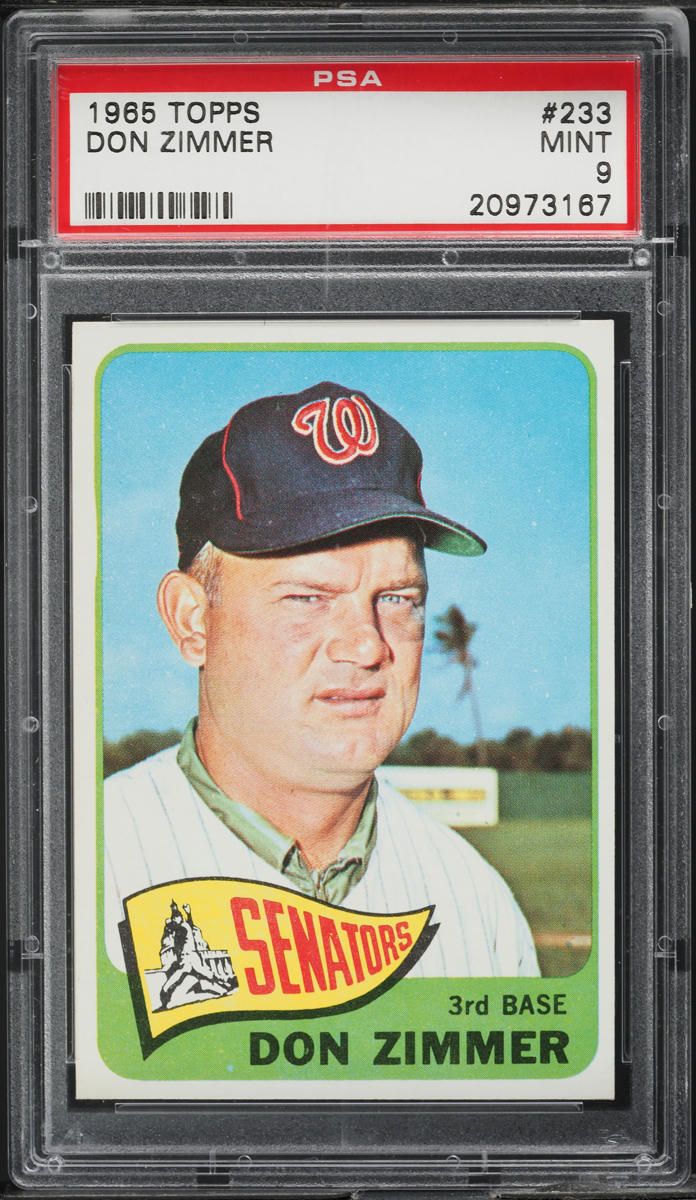 1965 Topps Don Zimmer #233 PSA 9 MINT