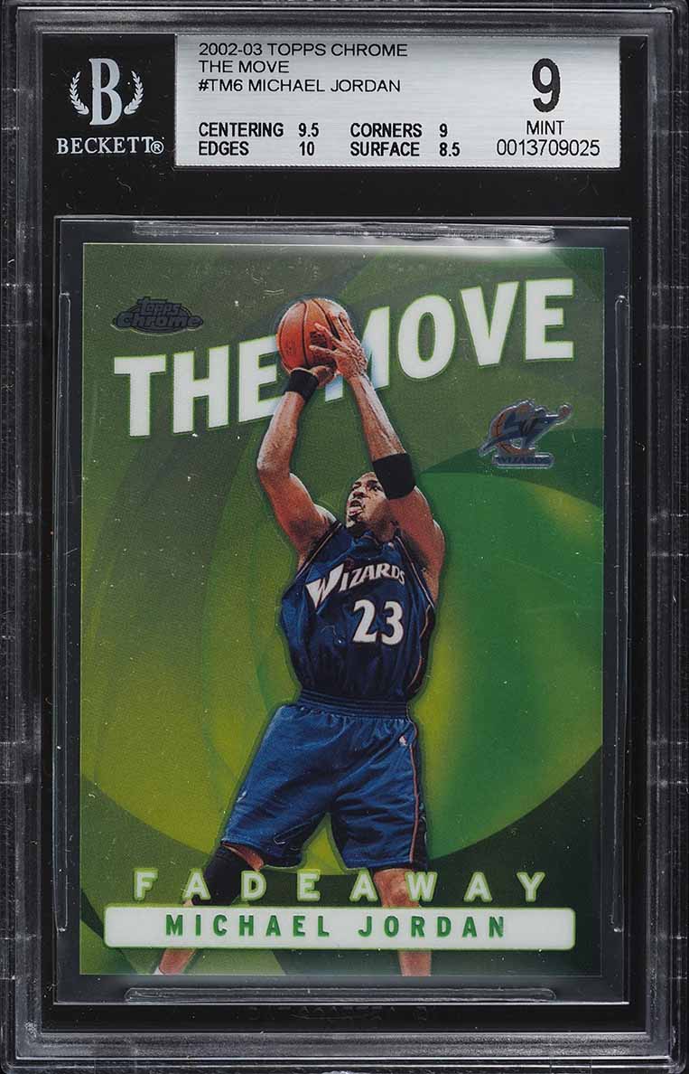 2002 Topps Chrome The Move Michael Jordan #TM6 BGS 9 MINT