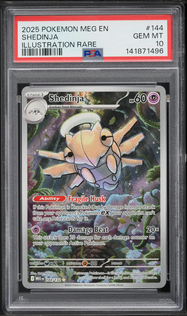 2025 Pokemon Mega Evolution IR Shedinja #144 PSA 10 GEM MINT