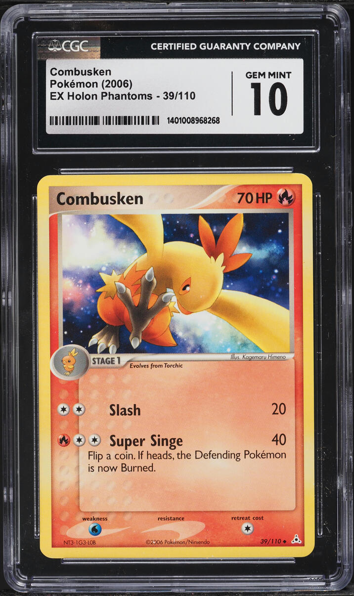 2006 Pokemon EX Holon Phantoms Combusken #39 CGC 10 GEM MINT