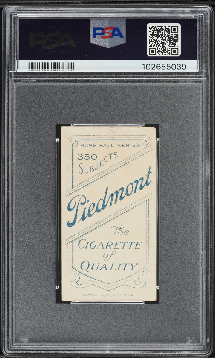 1909-11 T206 Harry Krause PORTRAIT, PIEDMONT PSA 2.5 GD+