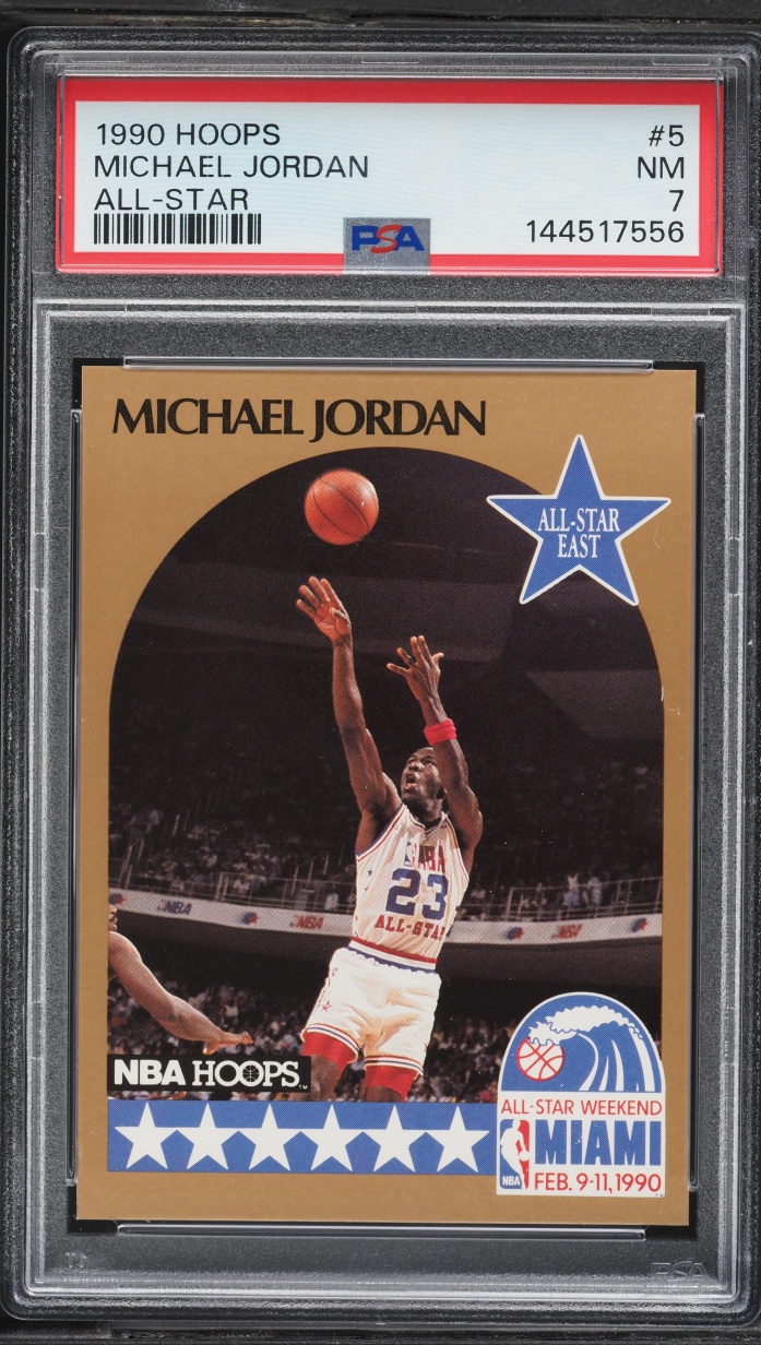 1990 Hoops All-Star Michael Jordan #5 PSA 7 NRMT