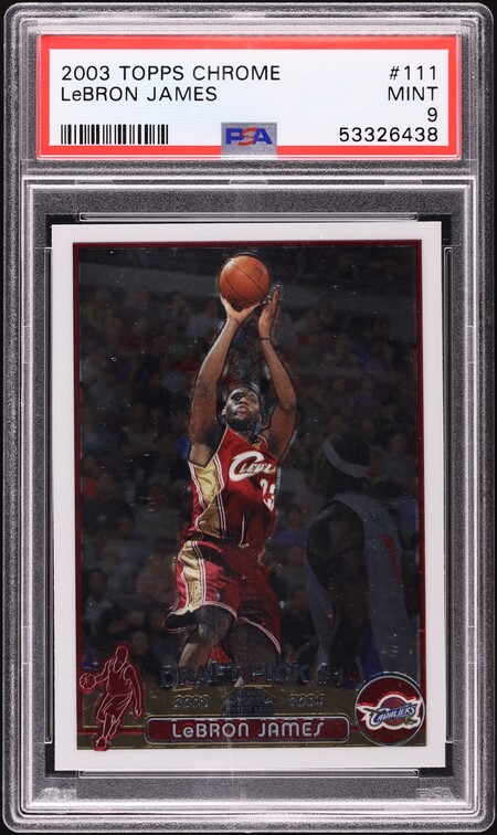 2003 Topps LeBron James #221 PSA 9 on Fanatics Collect