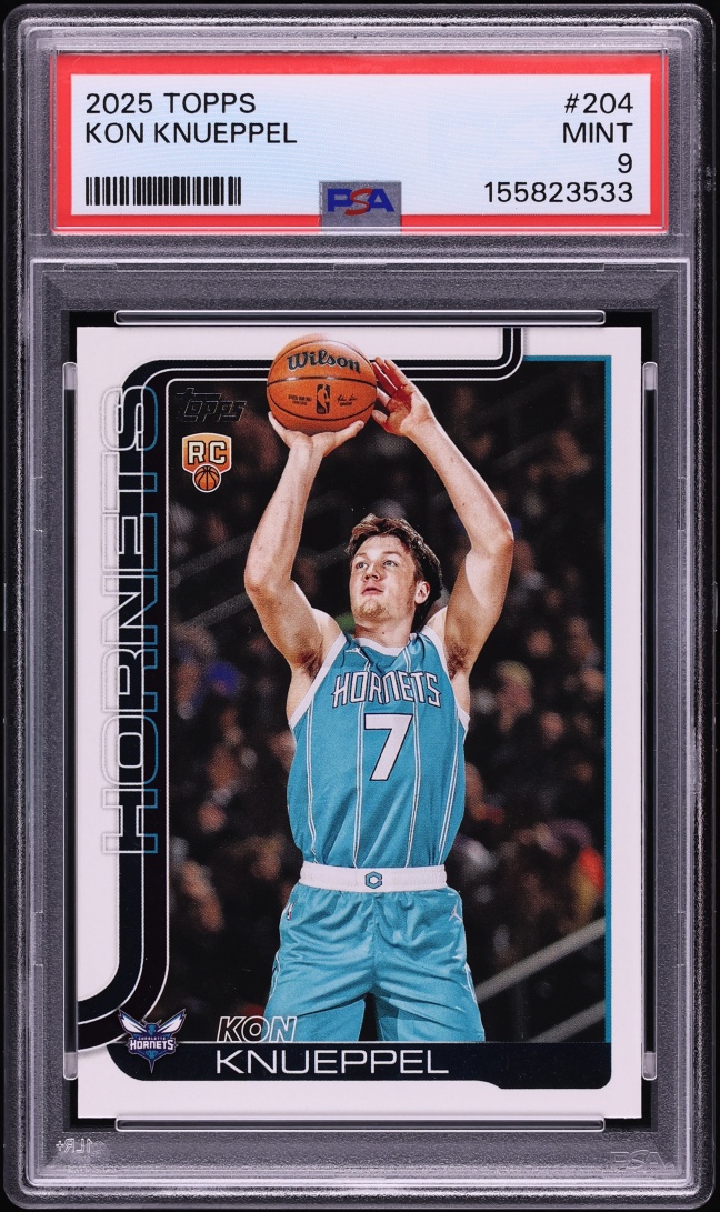 2025 Topps Basketball Kon Knueppel ROOKIE #204 PSA 9 MINT
