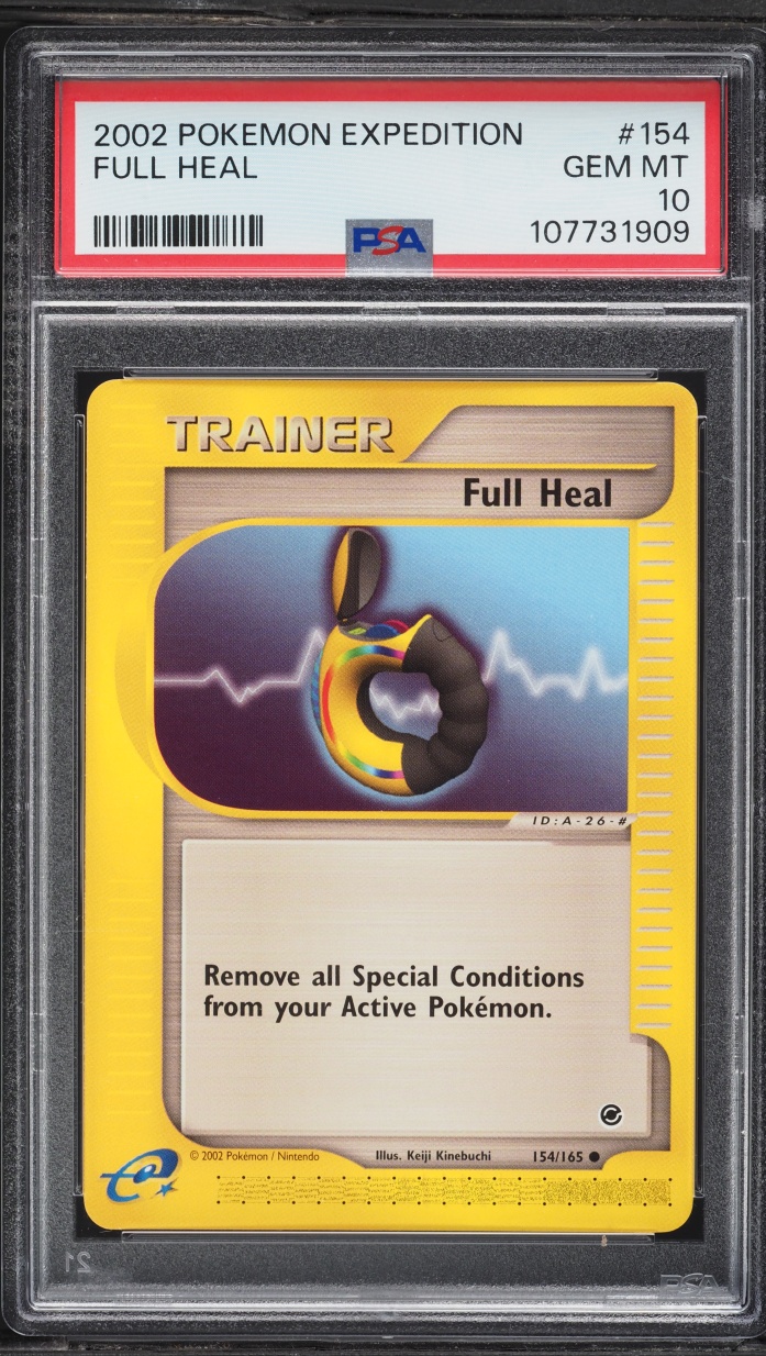 2002 Pokemon Expedition Full Heal #154 PSA 10 GEM MINT