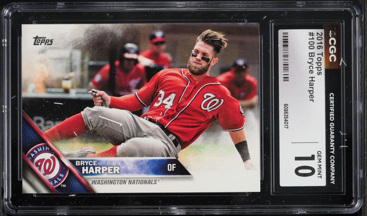 2016 Topps Bryce Harper #100 CGC 10 GEM MINT
