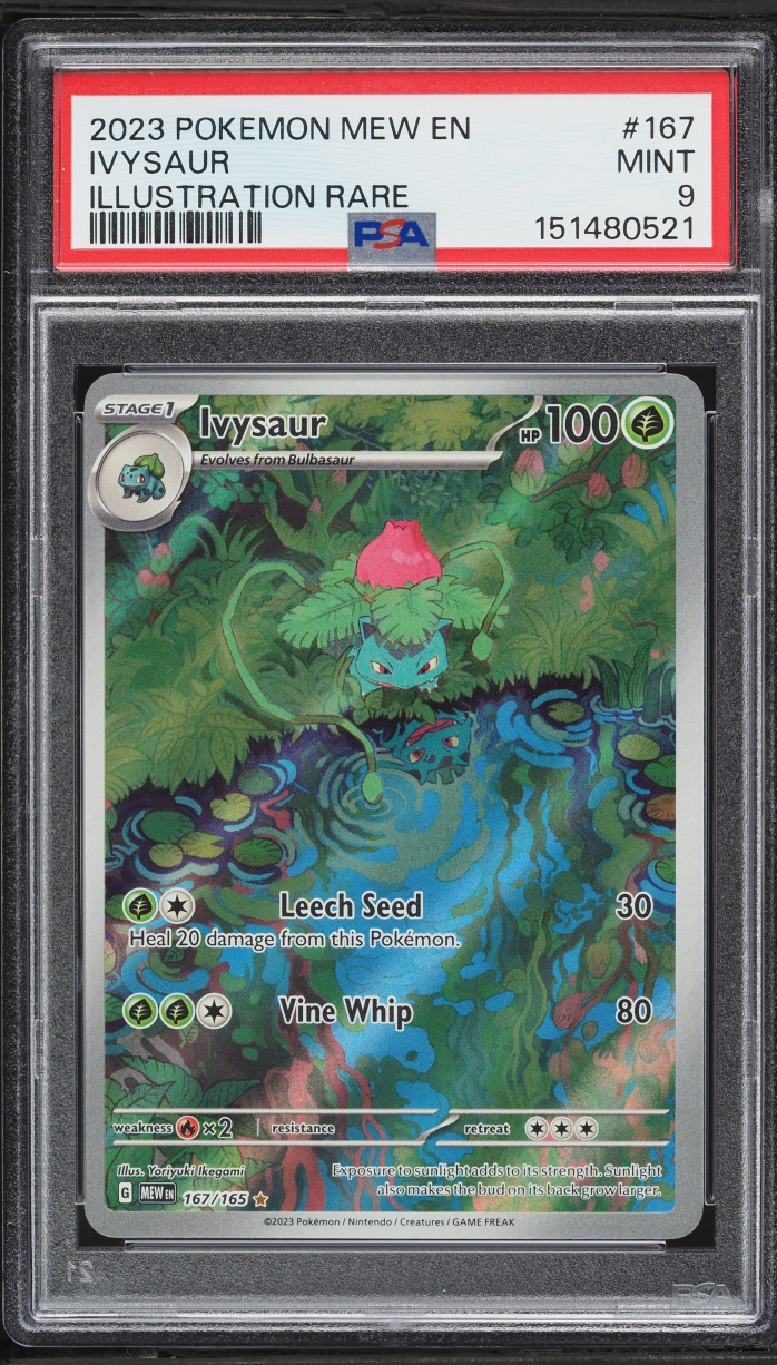 2023 Pokemon Scarlet & Violet 151 IR Ivysaur #167 PSA 9 MINT