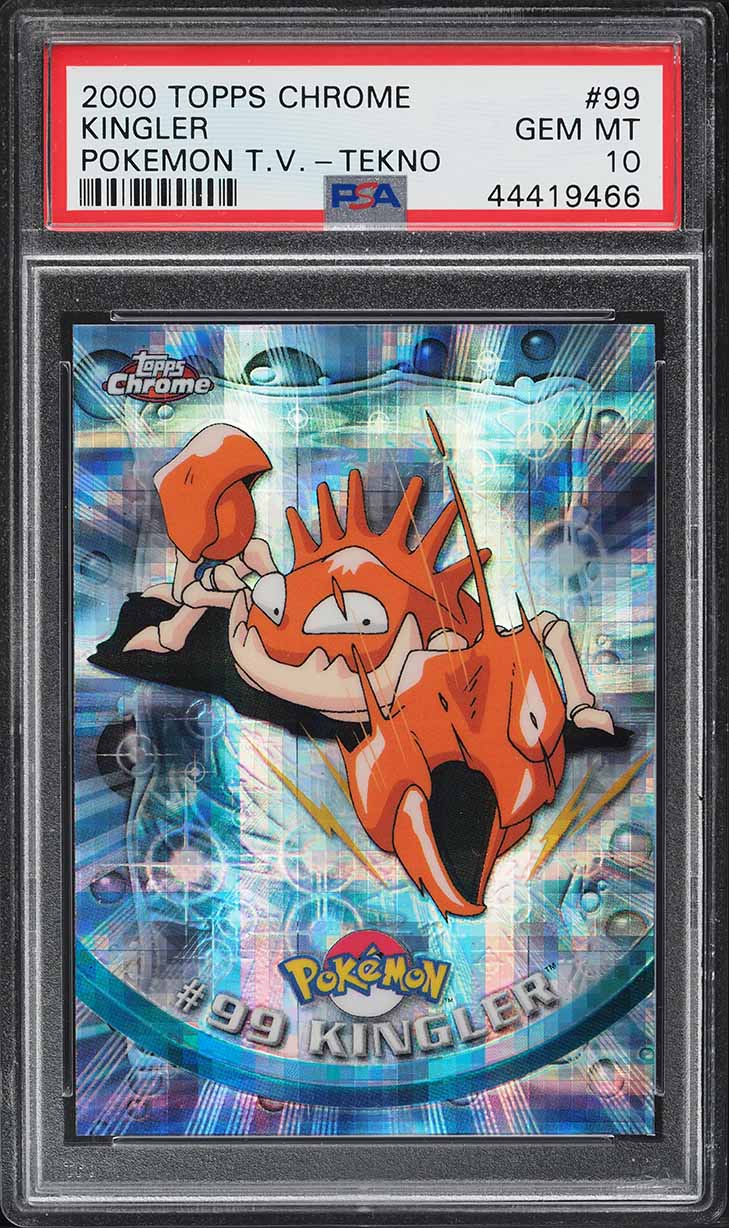 2000 Topps Chrome Pokemon Series 2 Tekno Kingler #99 PSA 10 GEM MINT