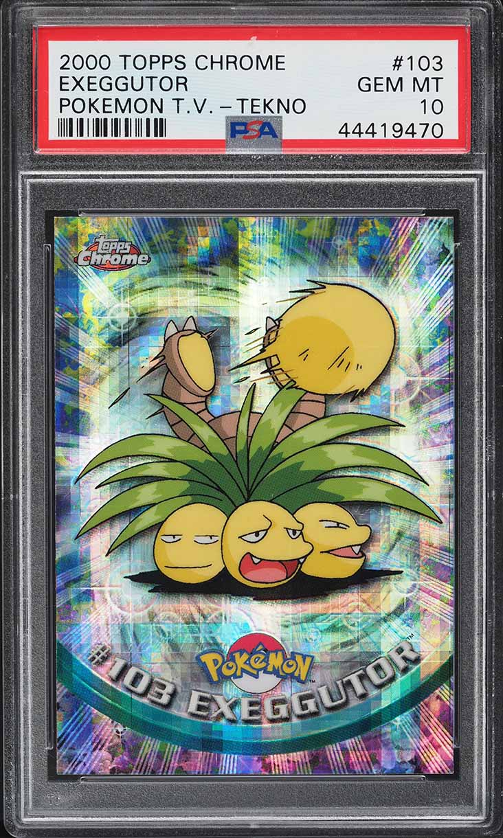 2000 Pokemon Topps Chrome Series 2 Tekno Exeggutor #103 PSA 10 GEM MINT