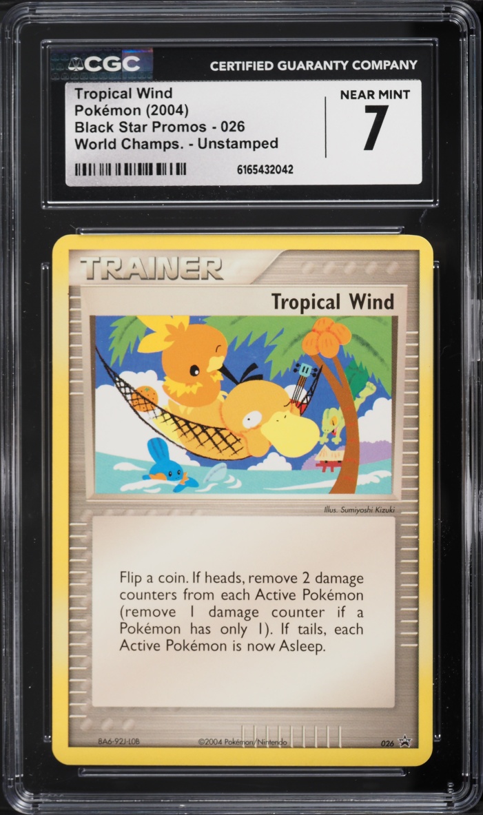2004 Pokemon Promo World Championships Unstamped Tropical Wind #26 CGC 7 NRMT