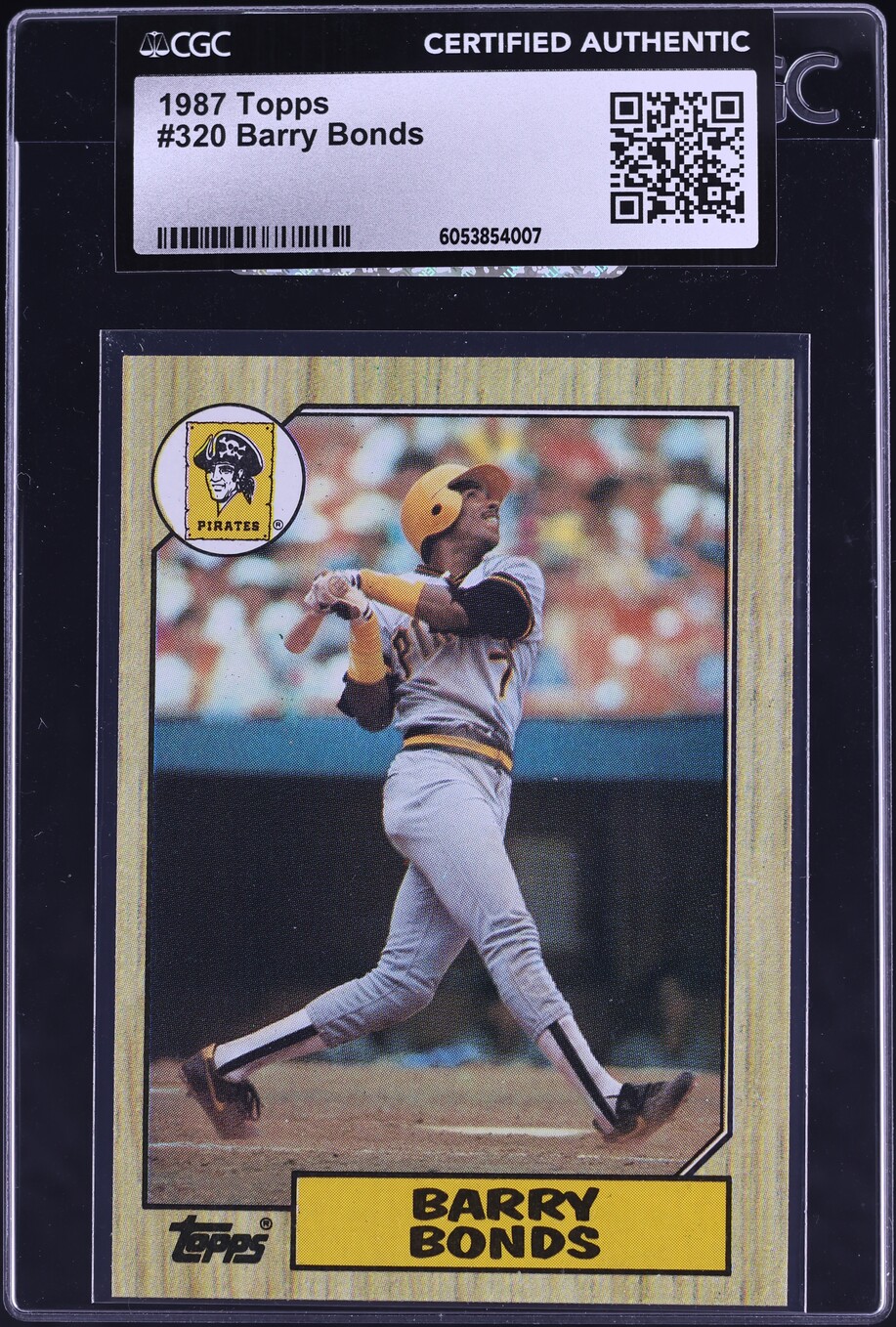 1987 Topps Barry Bonds ROOKIE #320 CGC AUTH