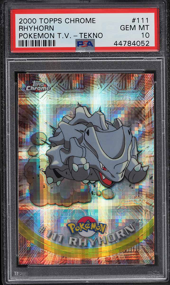 2000 Topps Chrome Pokemon Series 2 Tekno Rhyhorn #111 PSA 10 GEM MINT