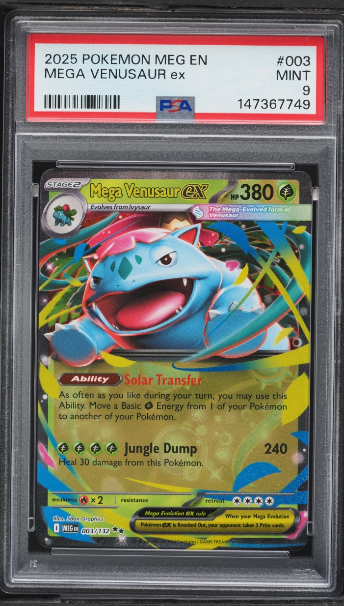2025 Pokemon Mega Evolution Mega Venusaur EX #3 PSA 9 MINT