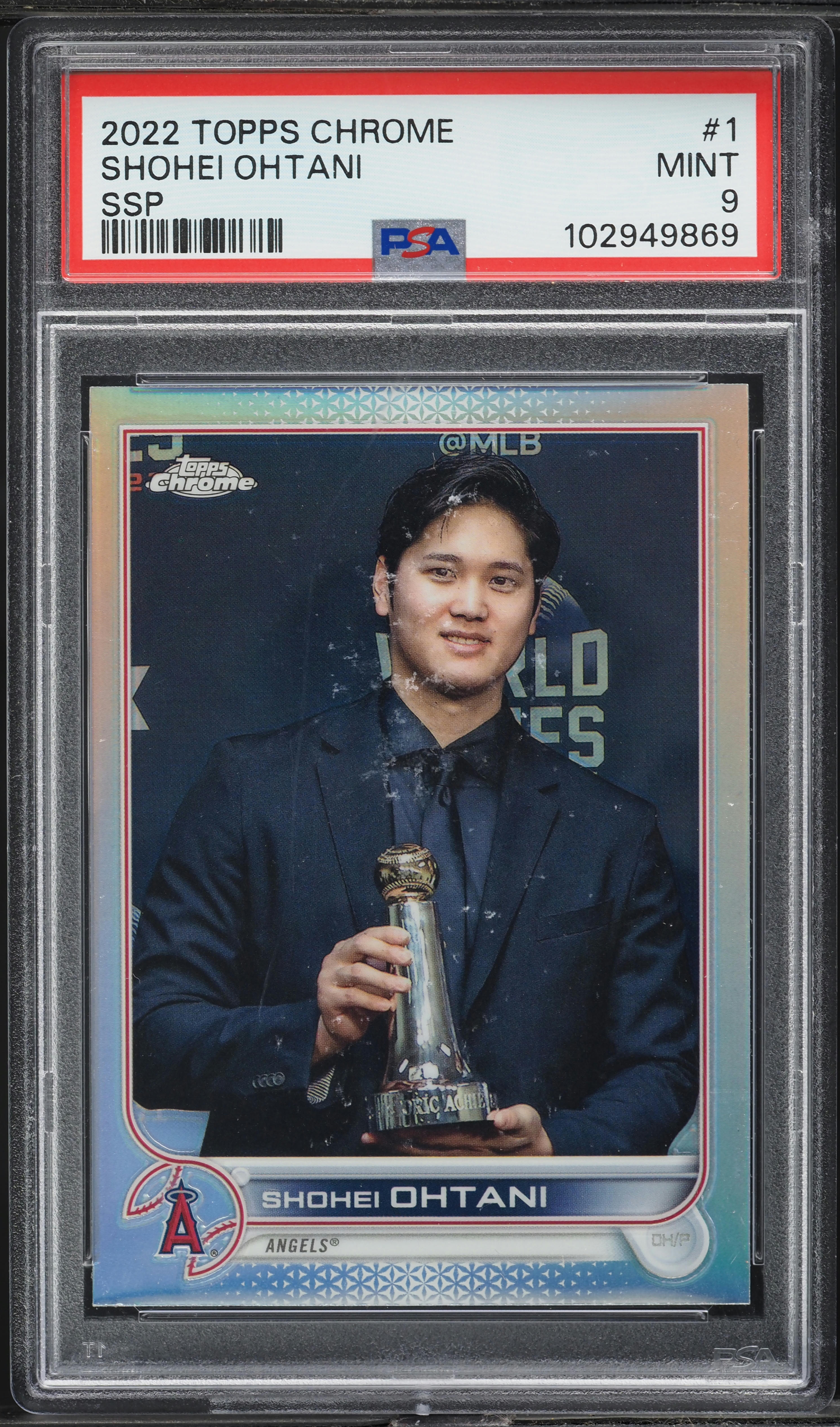 ゲームセンター・ゲームカード 2022 Topps Chrome Shohei Ohtani PSA WBC 2022 Topps Chrome Shohei Ohtani SSP #1 PSA 9 MINT on