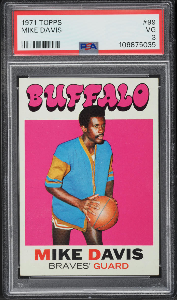 1971 Topps Basketball Mike Davis #99 PSA 3 VG