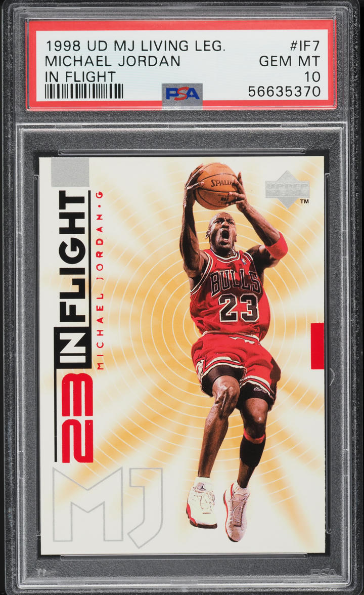 1998 Upper Deck MJ Living Legend In Flight Michael Jordan #IF7 PSA 10 GEM MINT