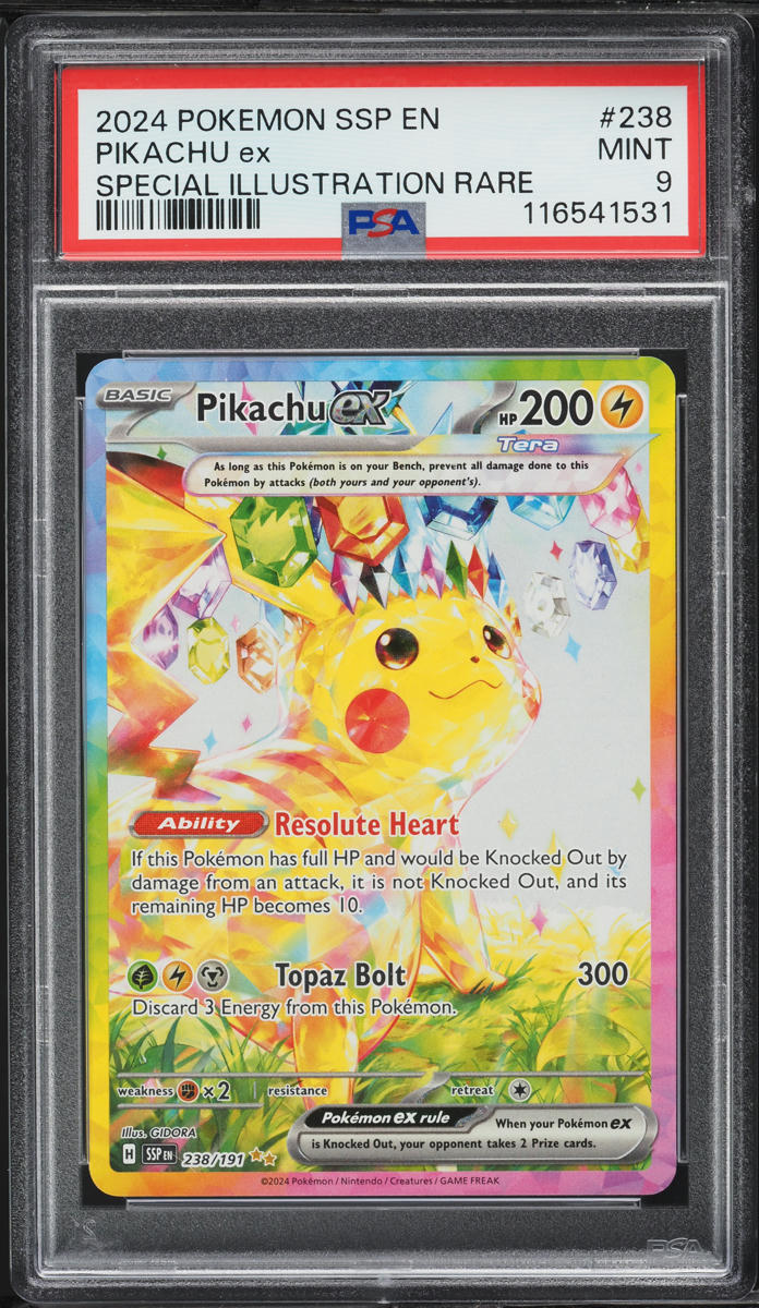 セブンイレブン 冬ギフト カタログ Surging Violet & Scarlet Pokemon 2024 Sparks ex Pikachu SIR ポケモンカードゲーム