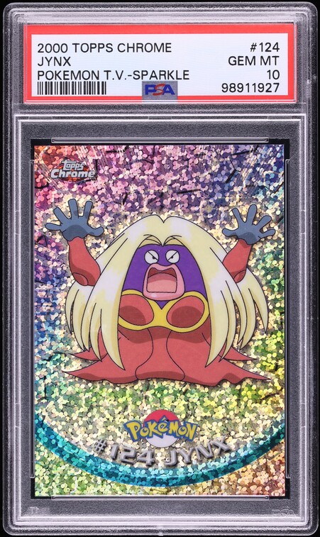 2000 Topps Chrome Pokemon TV Series 2 Sparkle Jynx #124 PSA 10 GEM MINT