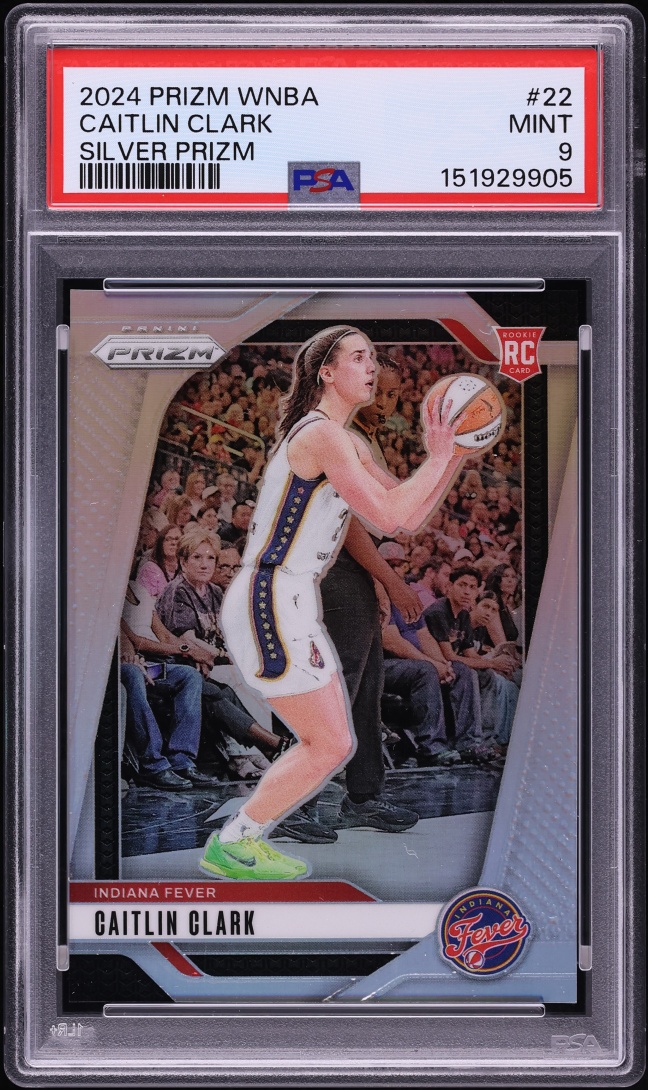2024 Panini Prizm WNBA Silver Caitlin Clark ROOKIE #22 PSA 9 MINT - Photo 1