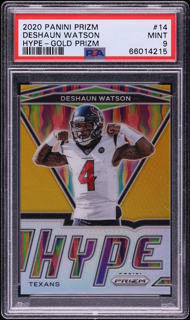 2020 Panini Prizm Hype Gold Deshaun Watson /10 #14 PSA 9 MINT - Photo 1