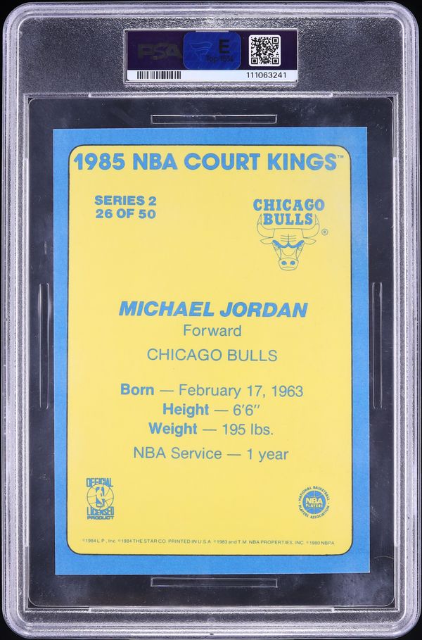 1984 Star Court Kings 5x7 Michael Jordan ROOKIE #26 PSA 5 EX