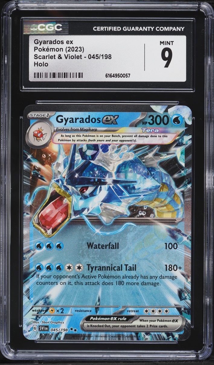 2023 Pokemon Scarlet & Violet Holo Gyarados ex #45 CGC 9 MINT