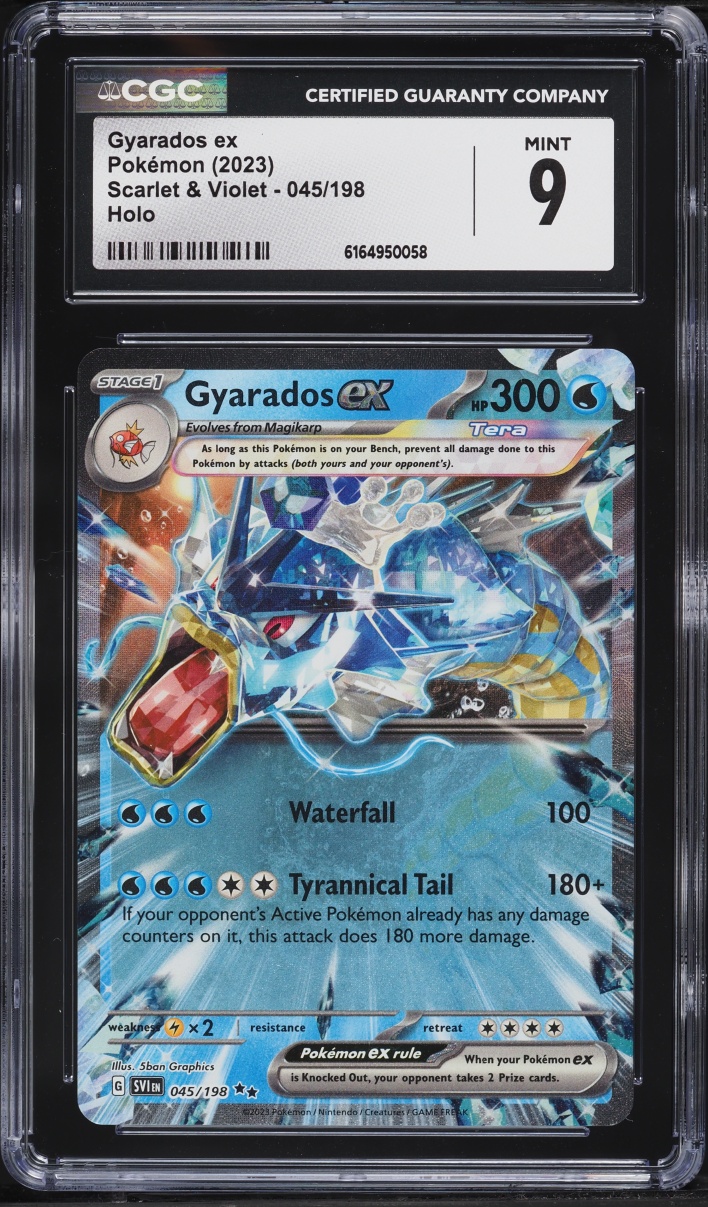 2023 Pokemon Scarlet & Violet Holo Gyarados ex #45 CGC 9 MINT